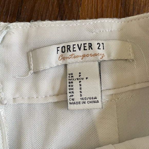 Forever 21 white high waisted rise sequin pants - Picture 9 of 9